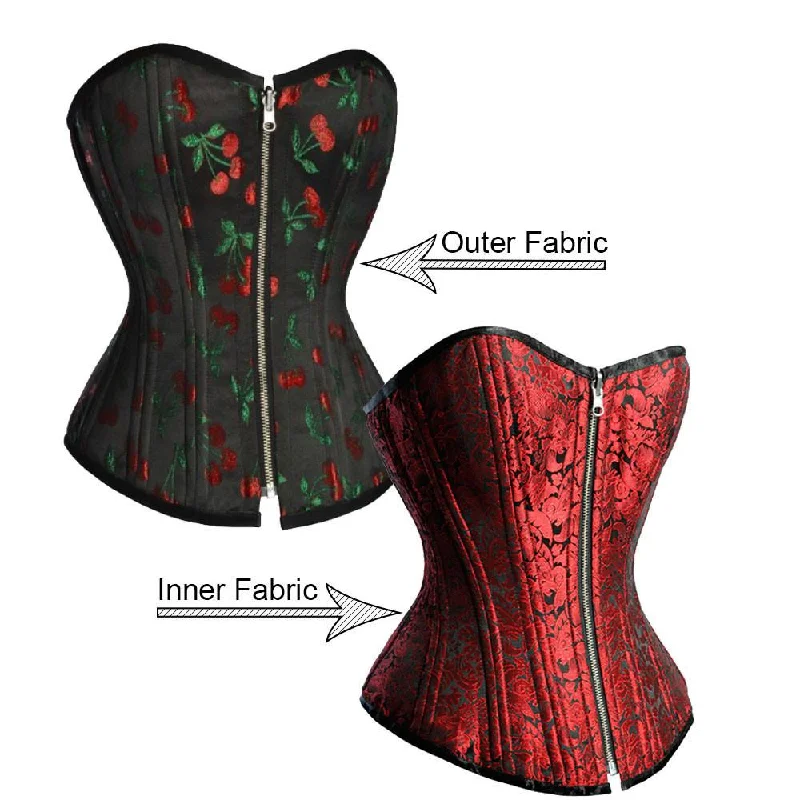 Steampunk - themed bustiers with brass accentsElena Reversible Waist Training Corset Steampunk - themed bustiers with brass accentsElena Reversible Waist Training Corset