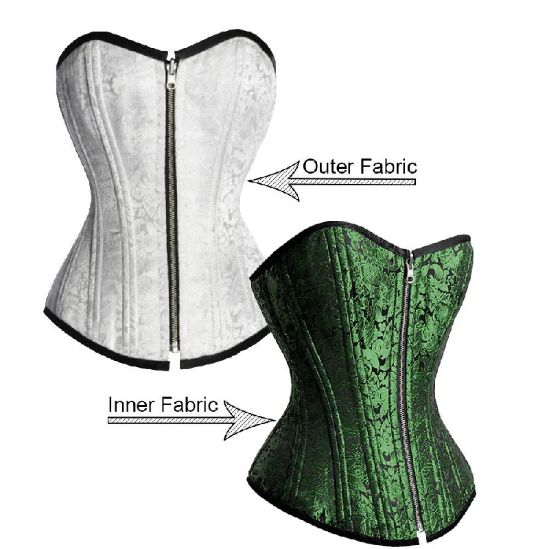 White bustiers for a pure and innocent aestheticEiza Reversible Waist Training Corset