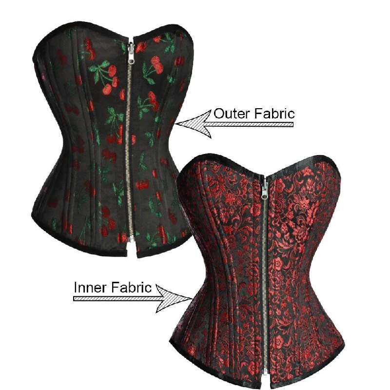 Animal - print bustiers for a wild and fierce styleEleanor Reversible Waist Training Corset
