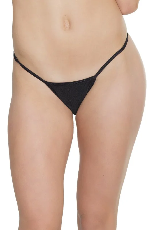 Plus Size Lace Lingerie for Women G-String Black