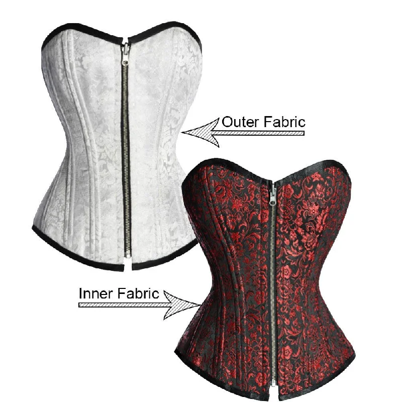 Multicolored bustiers with a vibrant and playful designElaina Reversible Waist Training Corset
