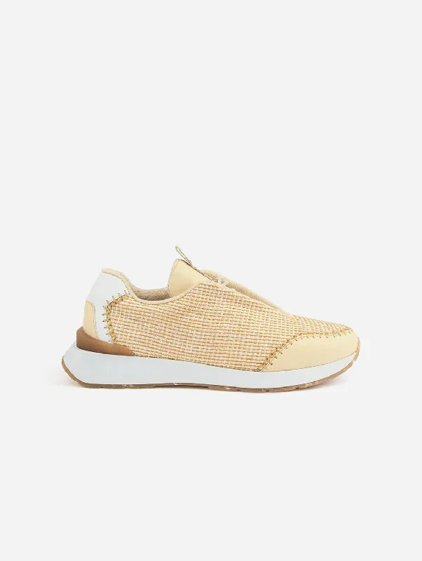 My Sneaker Rafia Cotton Sneakers | Beige