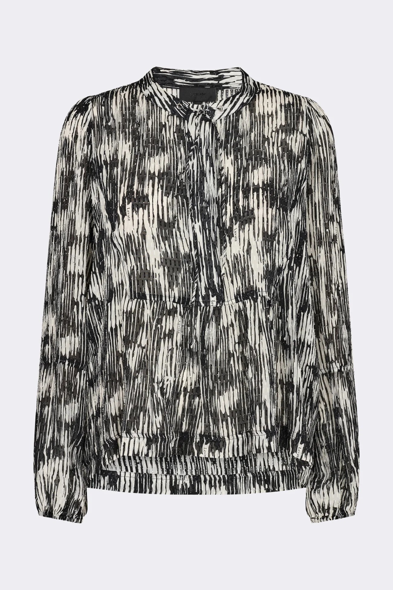 Levete Room Dana 1 Blouse - Black/Off White