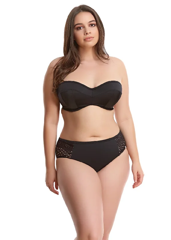 Women's bras using a bamboo fiber liningElomi Essentials Bandeau Bikini Black ES7532