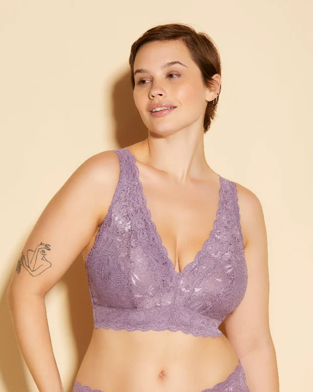 Women's demi - cup bras for a sexy lookBralette Super Curvy A Corpetto Con Scollatura A V