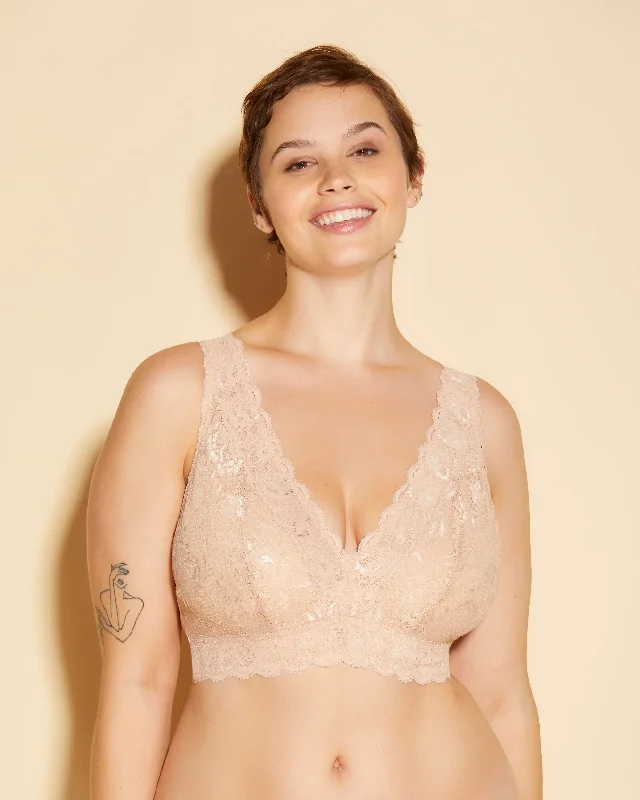 Women's padded bras for a more rounded shapeBralette Super Curvy A Corpetto Con Scollatura A V