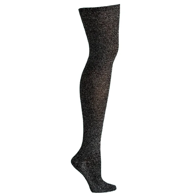 Women's adjustable - fit socks for a customized feelGumball Poodle Women's Over the Knee Socks - Silver Lurex (Sparkle) Women's adjustable - fit socks for a customized feelGumball Poodle Women's Over the Knee Socks - Silver Lurex (Sparkle)