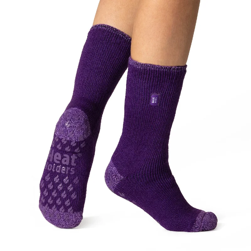 Women's crew socks with a polka - dot printLadies Original Juniper Slipper Socks - Purple Women's crew socks with a polka - dot printLadies Original Juniper Slipper Socks - Purple