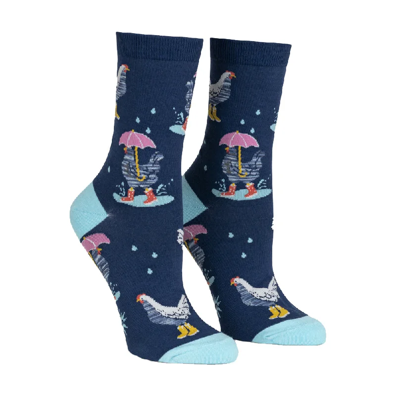 Women's cashmere - blend socks for extra softnessSock It To Me Women's Crew Socks - Chicken Little Women's cashmere - blend socks for extra softnessSock It To Me Women's Crew Socks - Chicken Little