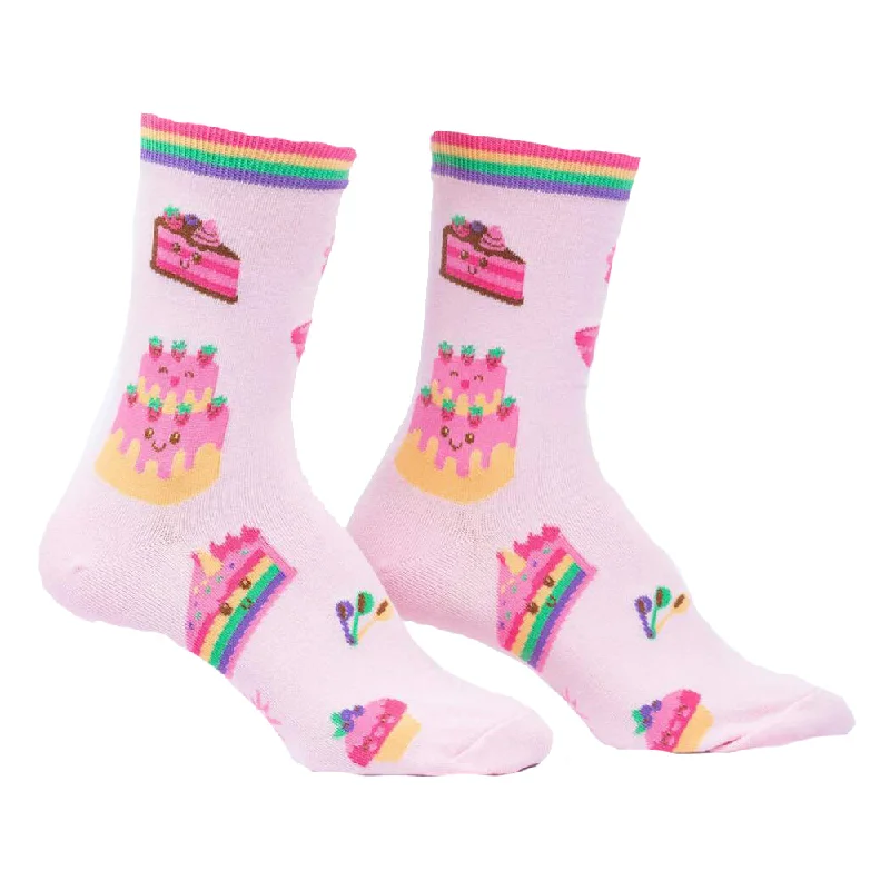 Women's hypoallergenic socks for sensitive skinSock It To Me Women's Crew Socks - Life is Batter with Cake Women's hypoallergenic socks for sensitive skinSock It To Me Women's Crew Socks - Life is Batter with Cake