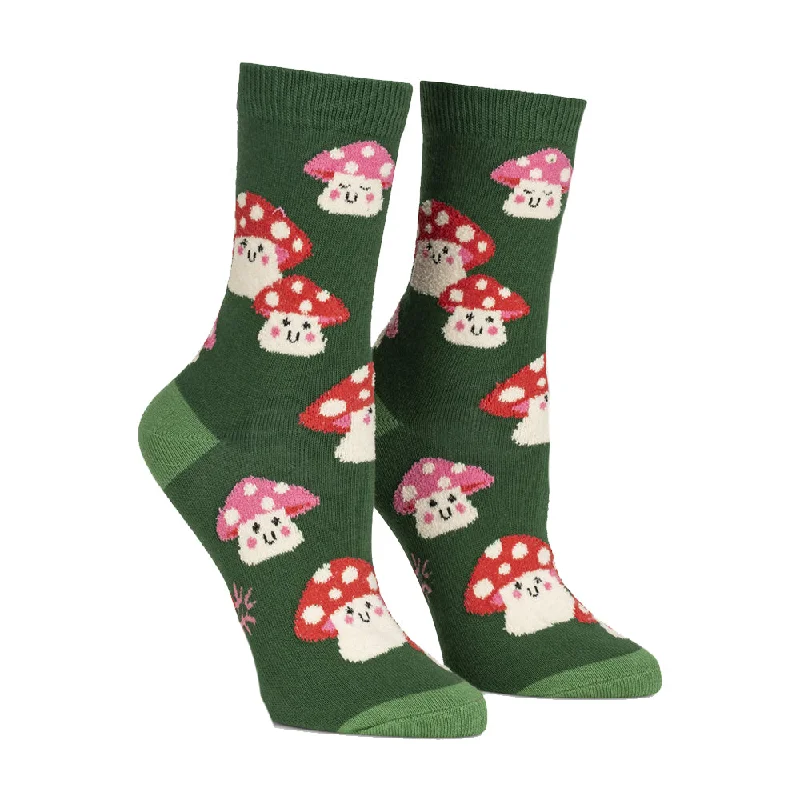 Women's moisture - wicking socks for sportsSock It To Me Women's Crew Socks - Mellow Mushrooms Women's moisture - wicking socks for sportsSock It To Me Women's Crew Socks - Mellow Mushrooms