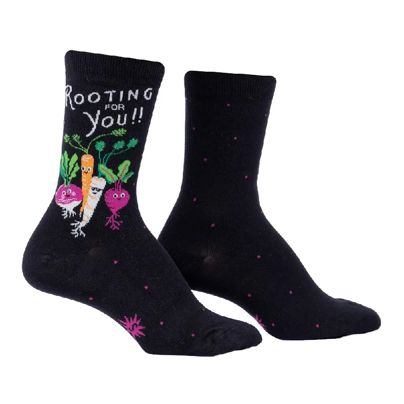 Women's cotton blend socks for breathabilitySock It To Me Women's Crew Socks - Rooting For You Women's cotton blend socks for breathabilitySock It To Me Women's Crew Socks - Rooting For You