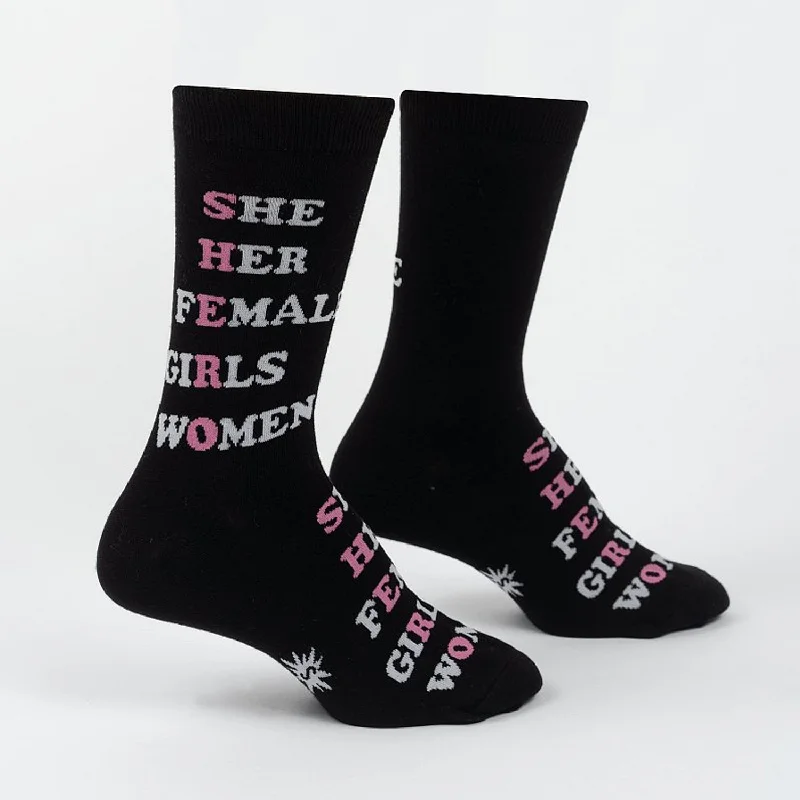 Women's leather - look socks for an edgy styleSock It To Me Women's Crew Socks - SHERO Women's leather - look socks for an edgy styleSock It To Me Women's Crew Socks - SHERO