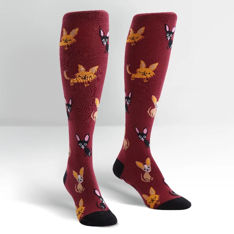 Sock It To Me Women's Knee High Socks - Chihuahua