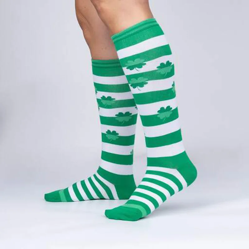 Women's over - the - calf socks with a stripe designSock It To Me Women's Knee High Socks - Lucky You Women's over - the - calf socks with a stripe designSock It To Me Women's Knee High Socks - Lucky You
