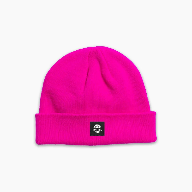 Women's bamboo fiber socks for eco - friendlinessPathfinder Knit Cuff Beanie - Hot Hot Pink Women's bamboo fiber socks for eco - friendlinessPathfinder Knit Cuff Beanie - Hot Hot Pink
